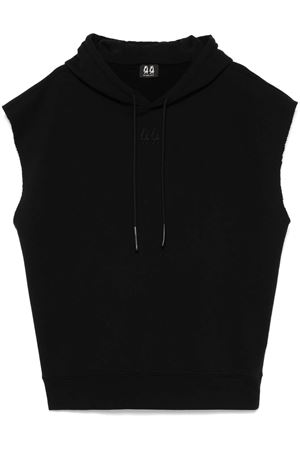 Black sleeveless hoodie 44 LABEL GROUP | B0030578FA583P396